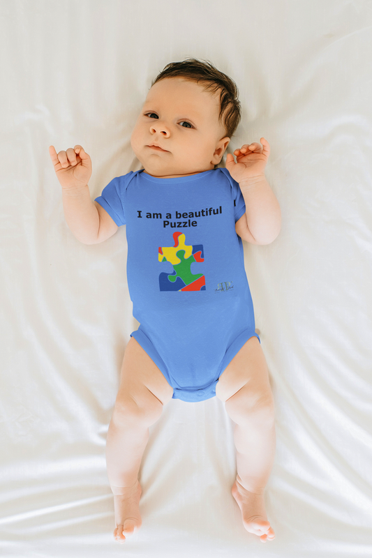 I am a beautiful puzzle Onesie