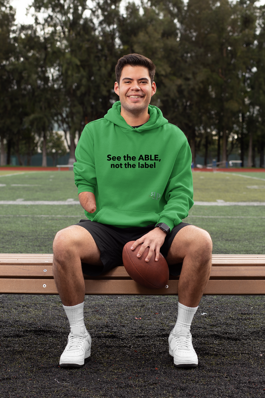 See the ABLE, not the disable Unisex Hoodie