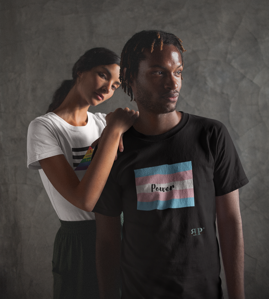 Trans Flag Short-Sleeve Unisex T-Shirt
