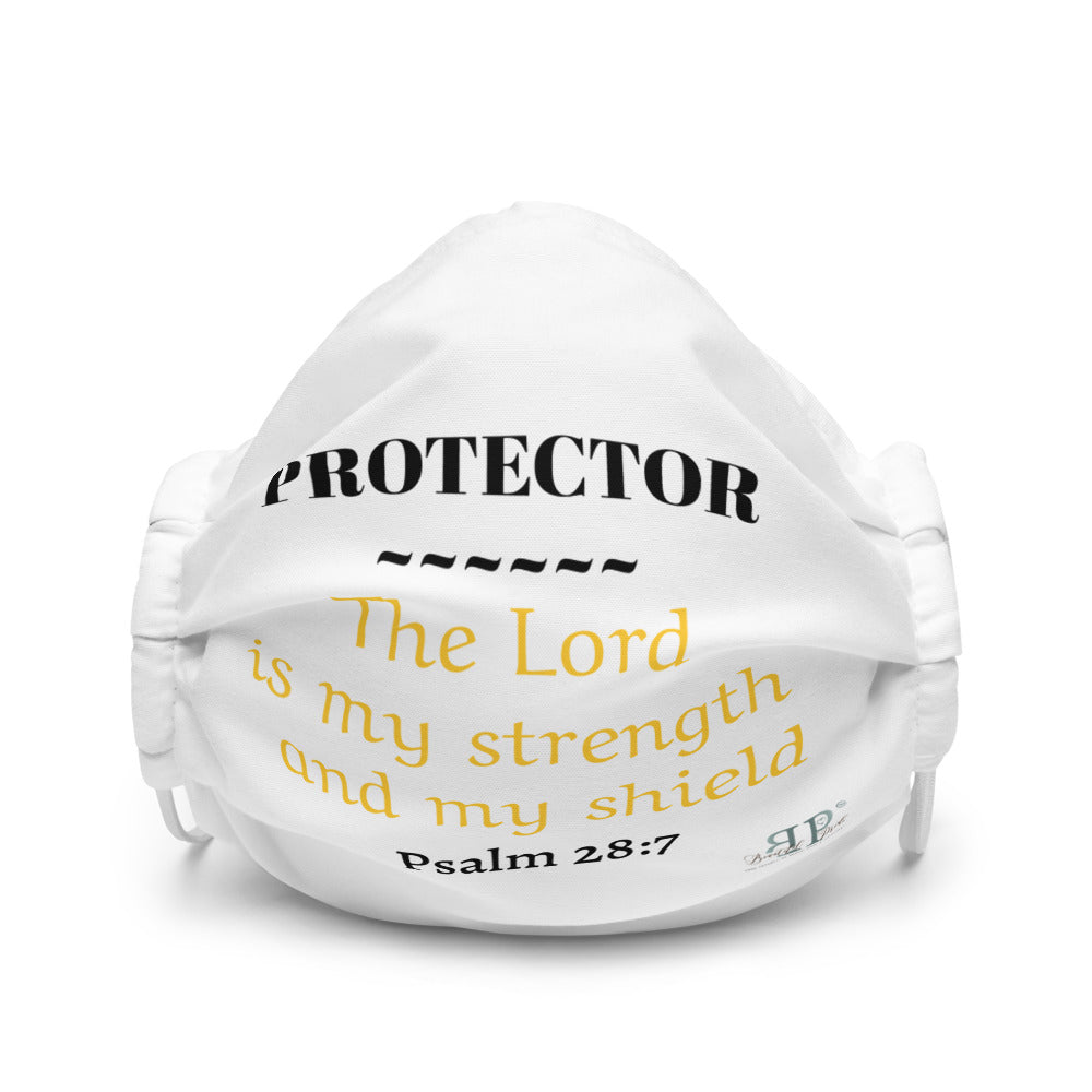 He is Protector- Psalm 28:7 face mask