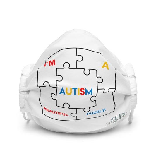 AUTISM: I'm a beautiful Puzzle face mask
