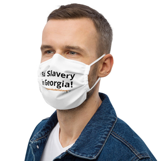 End Slavery in Georgia face mask