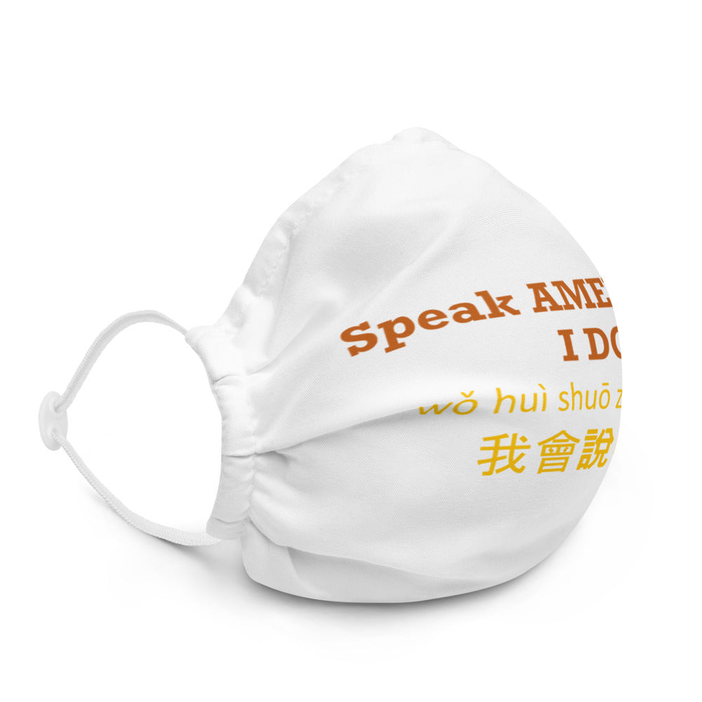 Speak American? I Do. I speak Chinese Face Mask
