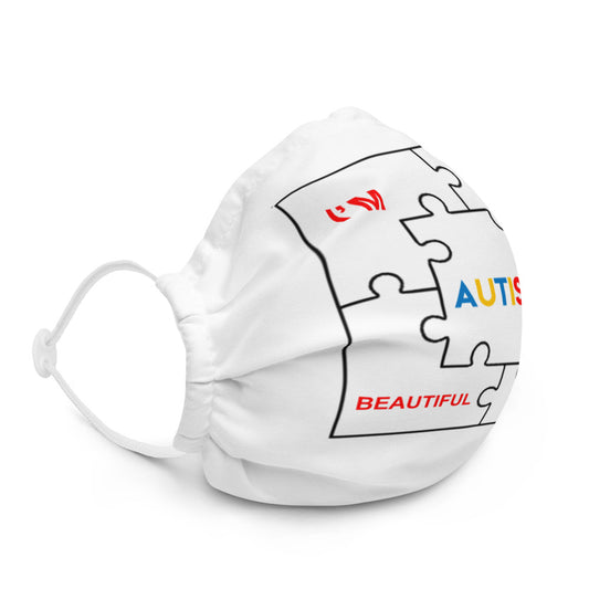 AUTISM: I'm a beautiful Puzzle face mask