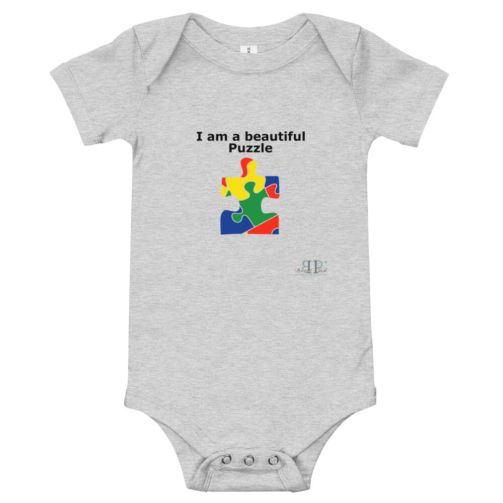 I am a beautiful puzzle Onesie