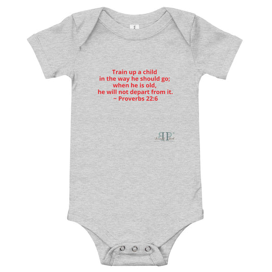 Train Up a Child Proverbs 22:6 Onesie