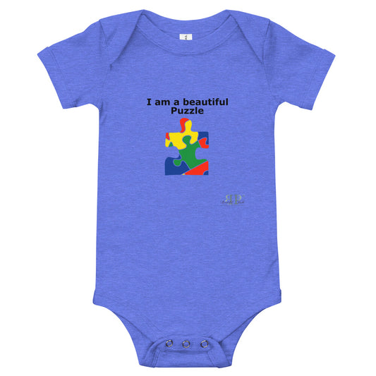 I am a beautiful puzzle Onesie