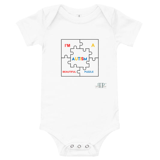 I am a beautiful (AUTISM) puzzle Onesie