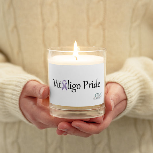 Vitiligo Pride Glass Jar Soy Wax Candle