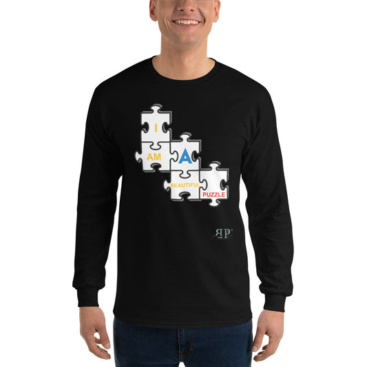 I am a Beautiful Puzzle Men’s Long Sleeve Shirt