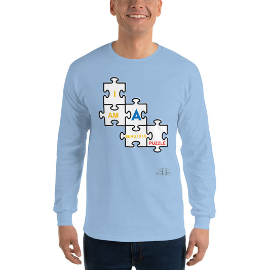 I am a Beautiful Puzzle Men’s Long Sleeve Shirt