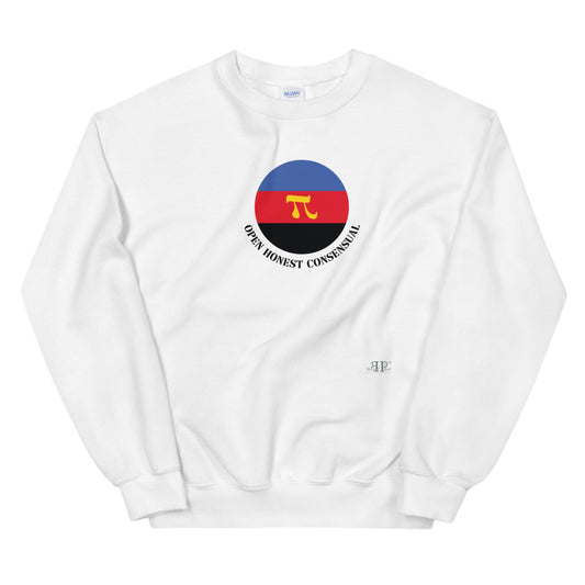 Polyamorous Flag Unisex Sweatshirt- CIRCLE