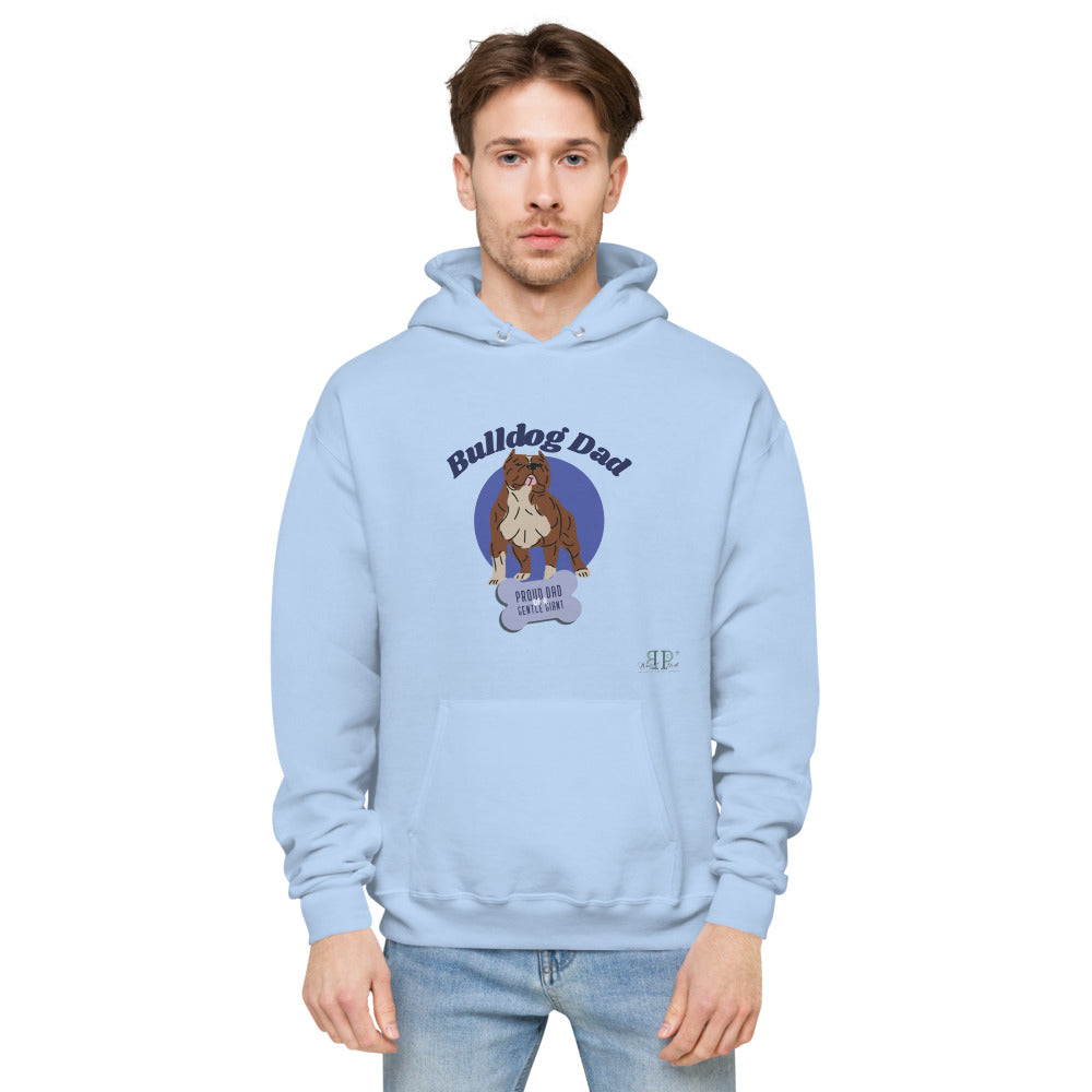 Bulldog Dad Unisex fleece Hanes hoodie