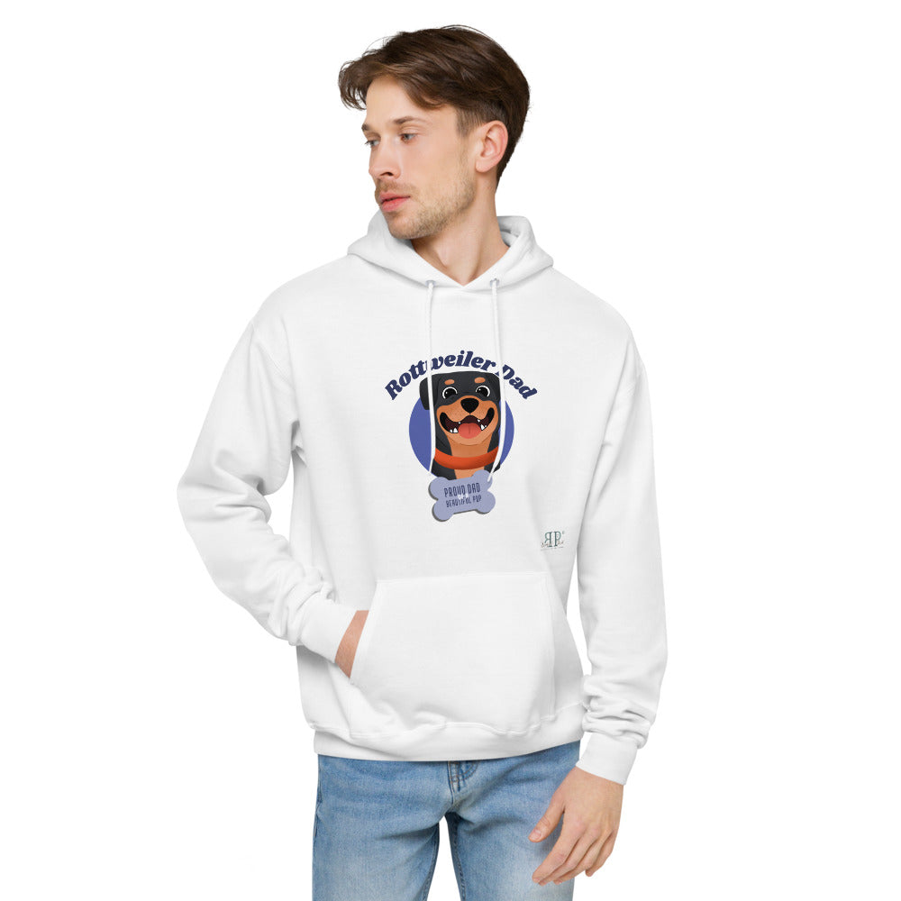 Rottweiler Dad Unisex fleece hoodie
