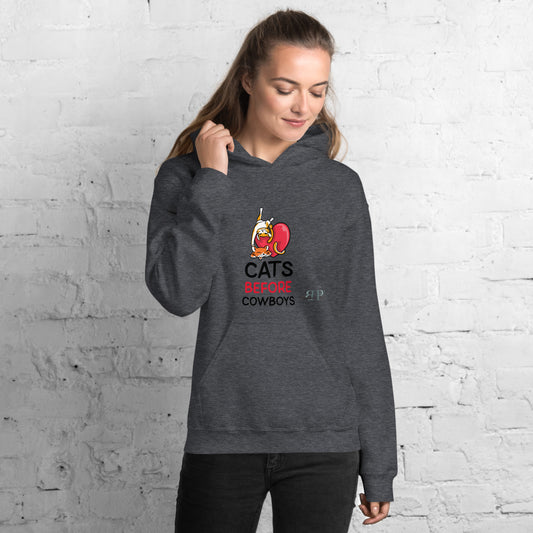 Cats Before Cowboys Unisex Hoodie