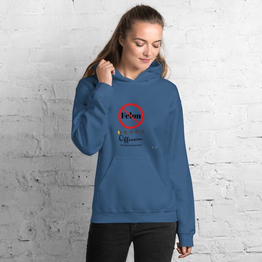 Felon? Offensive and Not Recommended Unisex Hoodie