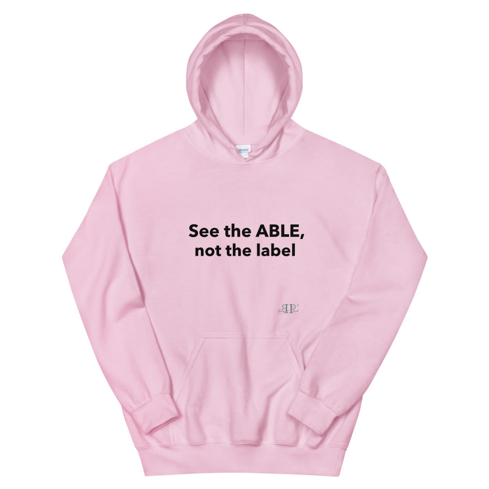 See the ABLE, not the disable Unisex Hoodie