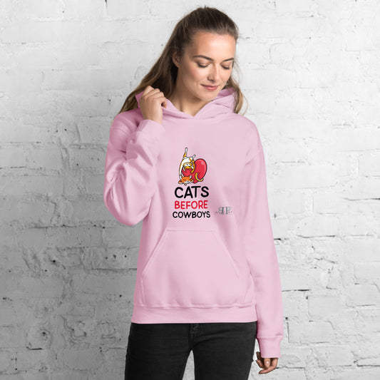 Cats Before Cowboys Unisex Hoodie