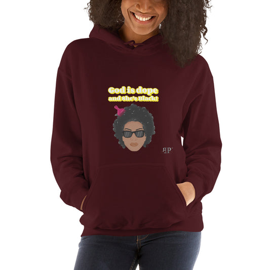 God is Dope and SHE's Black Unisex Hoodie