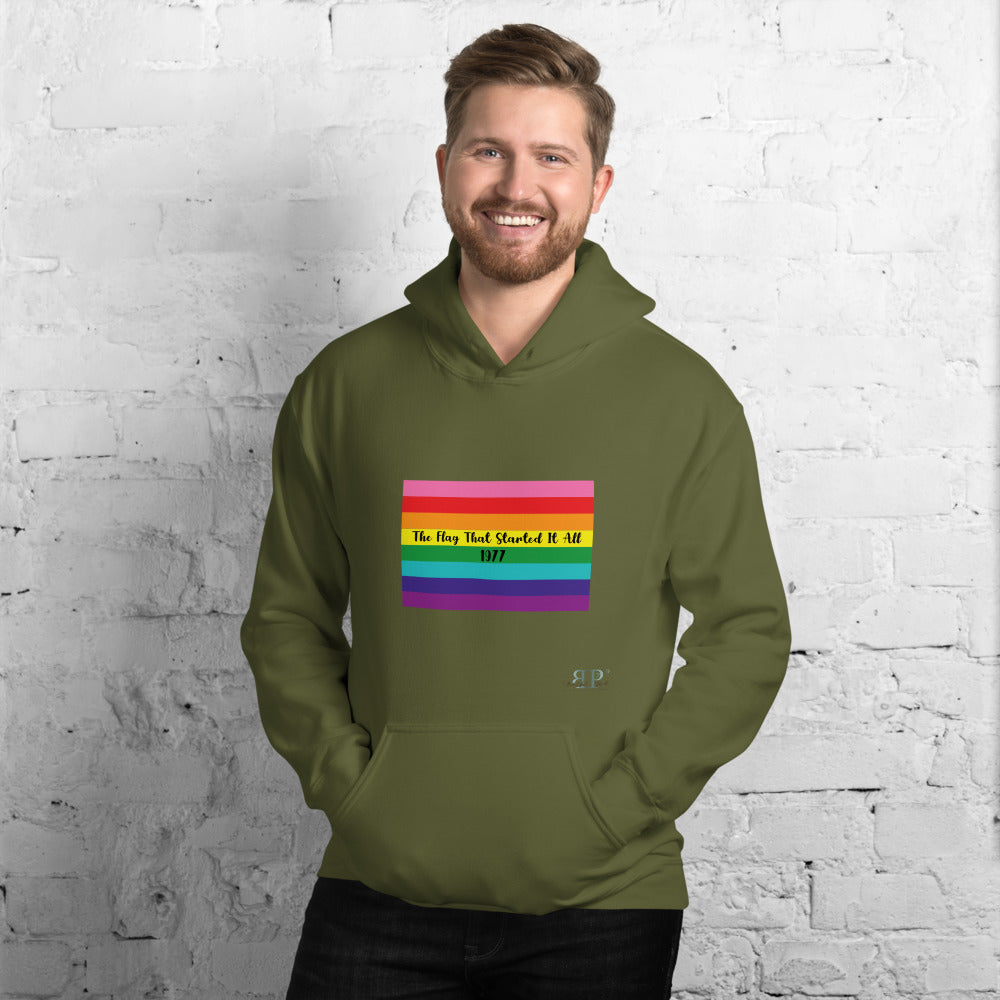 LGBTQ: The Flag That Started It All 1977 Unisex Hoodie