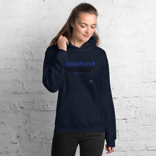 Unbothered Psalm 30:5 Unisex Hoodie with scripture