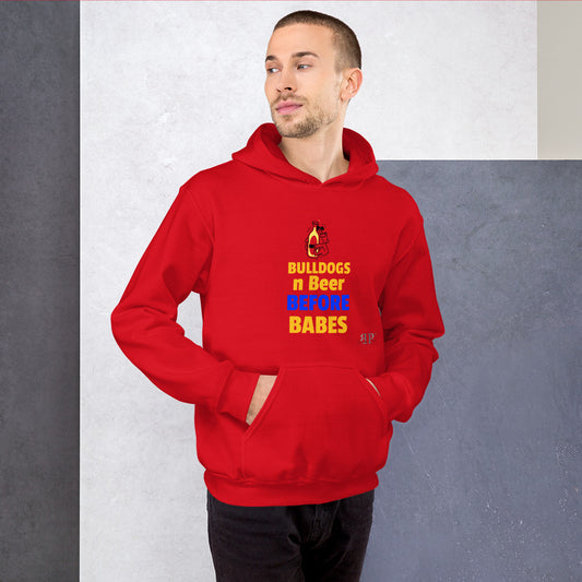 Bulldogs n Beer Before Babes Unisex Hoodie