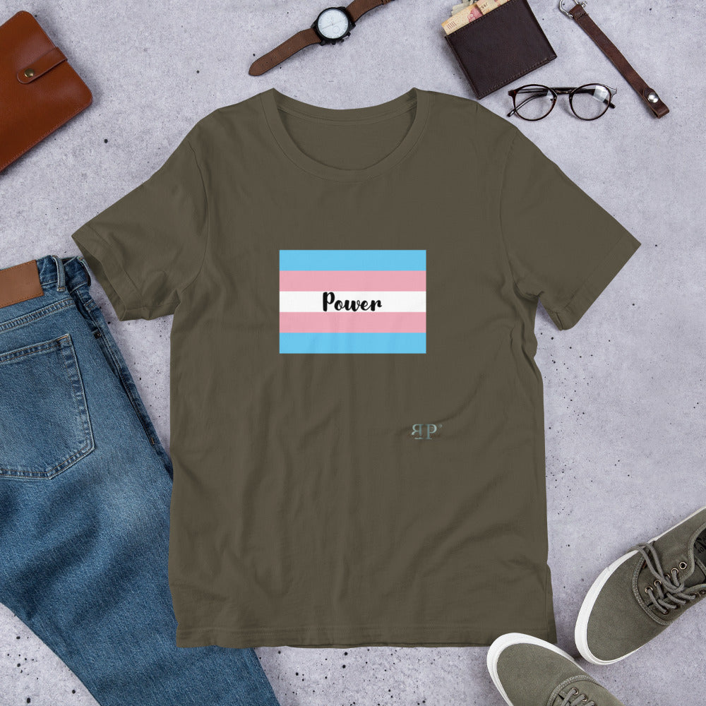 Trans Flag Short-Sleeve Unisex T-Shirt