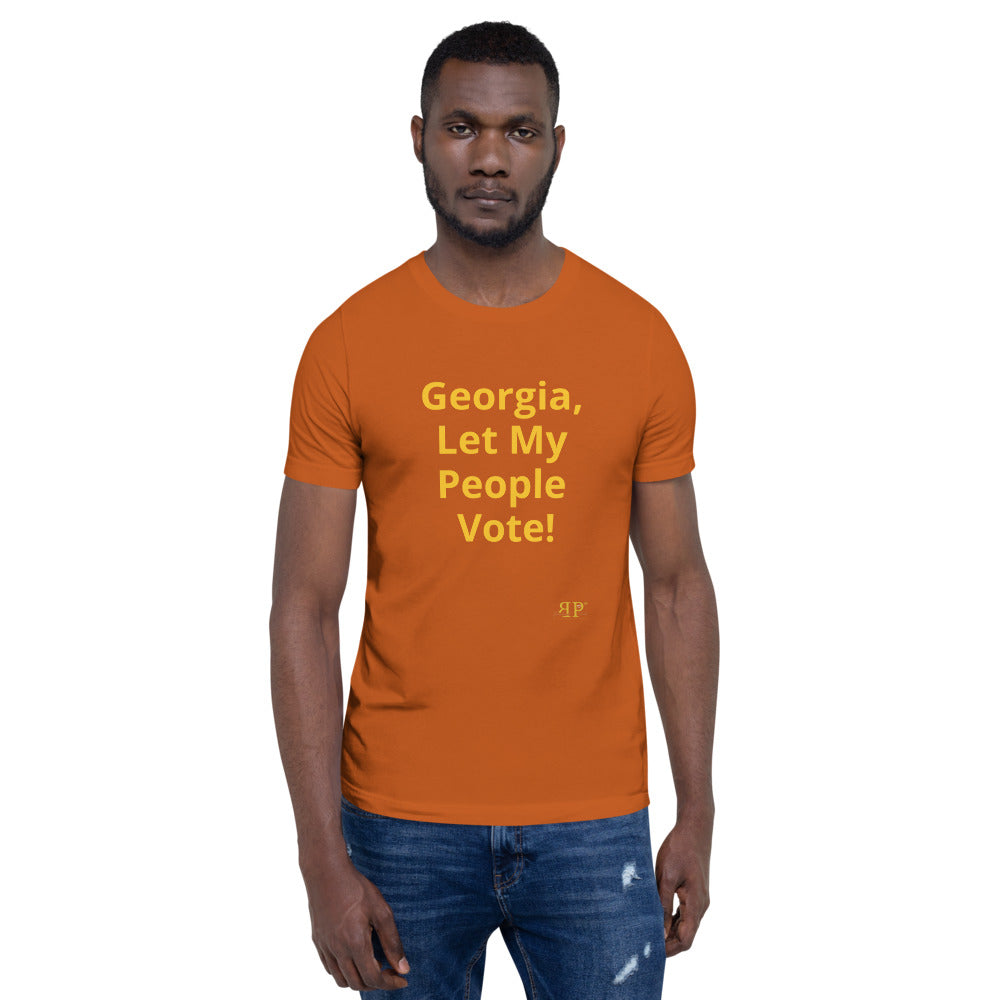 Georgia, Let My People Vote Unisex T-Shirt