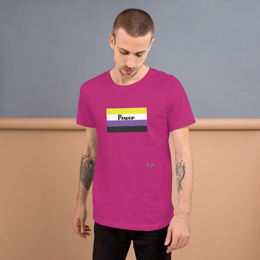 Nonbinary Flag Short-Sleeve Unisex T-Shirt