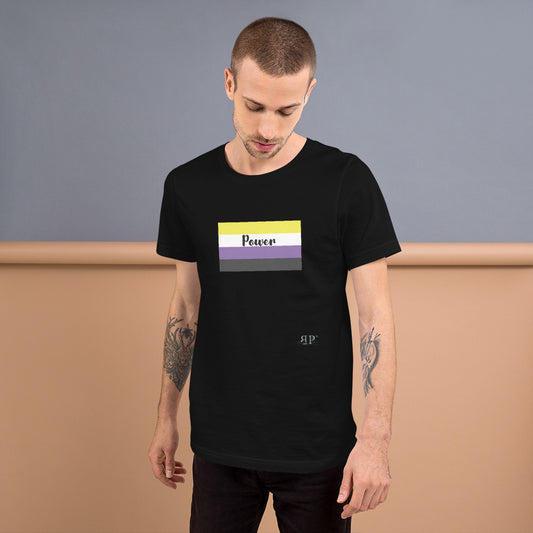 Nonbinary Flag Short-Sleeve Unisex T-Shirt