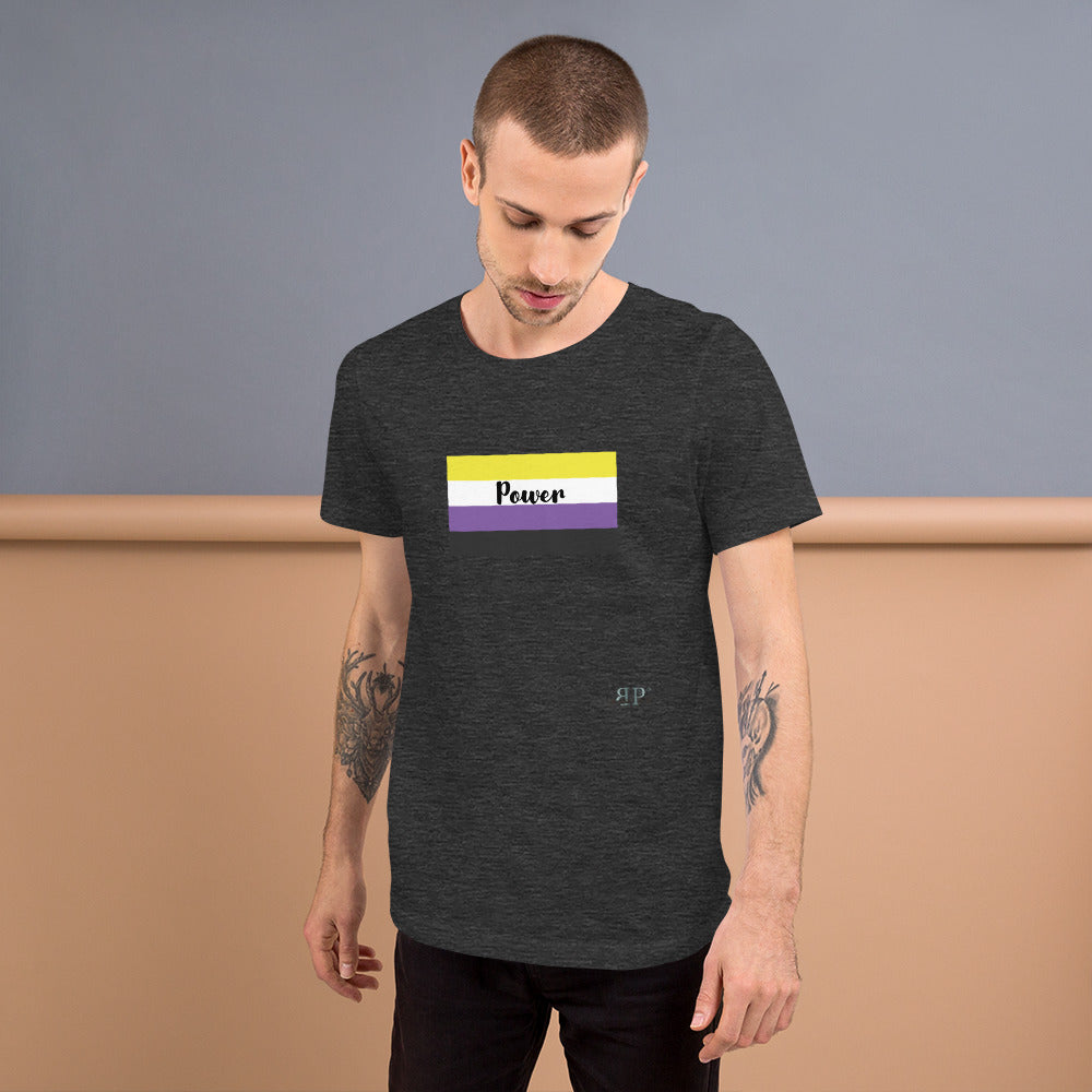 Nonbinary Flag Short-Sleeve Unisex T-Shirt