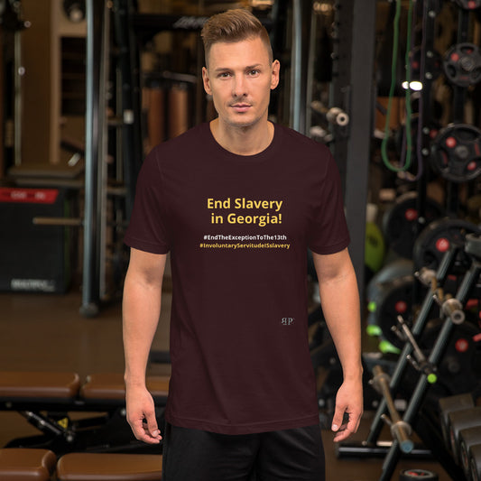 End Slavery in Georgia Unisex t-shirt