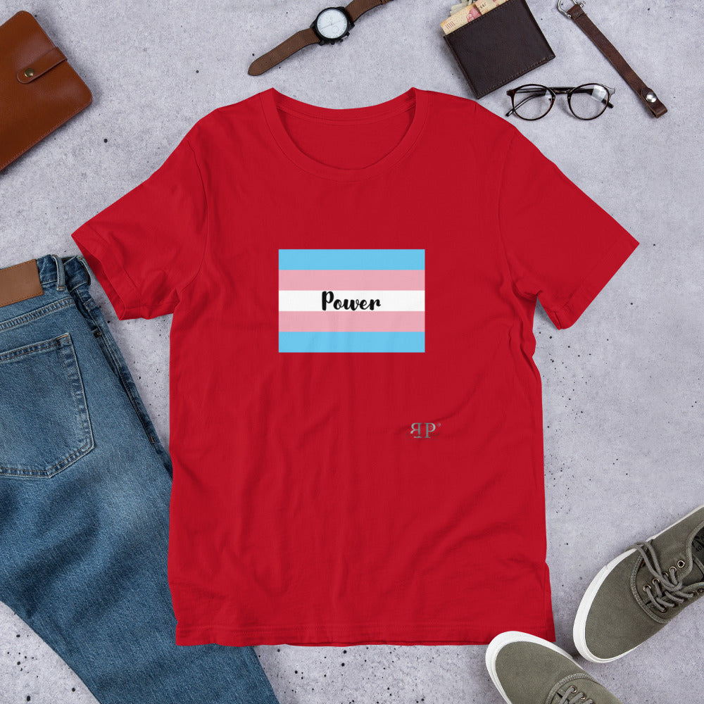Trans Flag Short-Sleeve Unisex T-Shirt